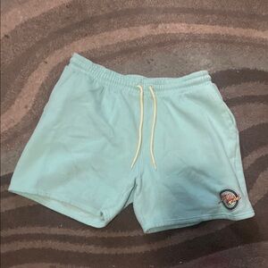 Hard Rock Cafe Green Athletic Shorts with Drawstring Waistband